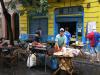 Buenos Aires, občerstvení na El Caminito - Buenos Aires 2009