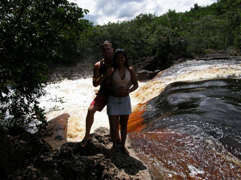 Já a Vanessa u řeky - Brazílie- Amazonie a Manaus