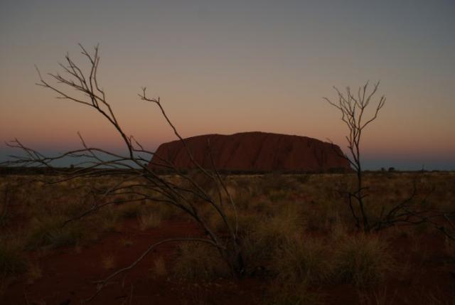 Den se loučí s Uluru - Centrální Austrálie