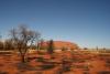 Spálená země před Ayres rock / Uluru - Centrální Austrálie