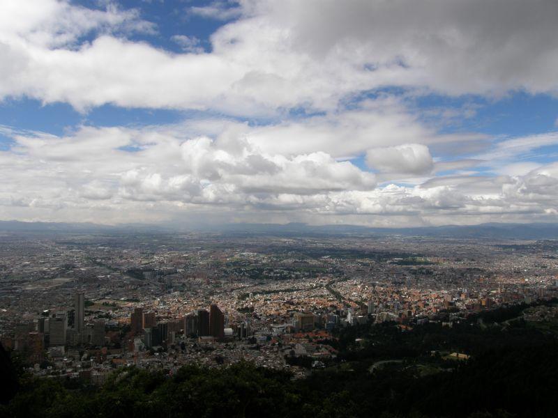 Bogota, pohled ze Cerro de Monserrate 3 - Kolumbie