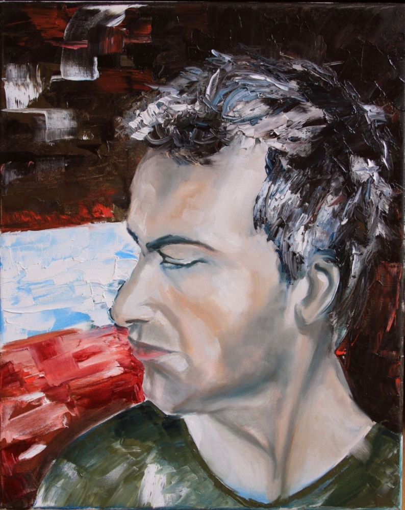 Oil painting - Andrej drug moj