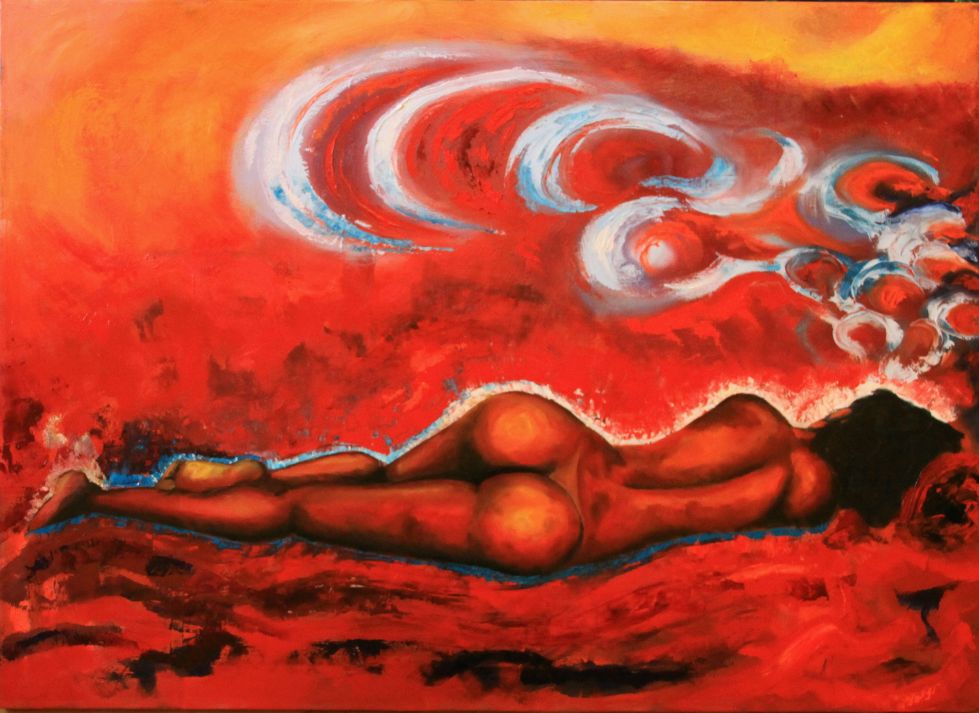 Oil painting - Naked dreaming