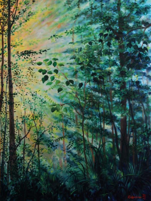 Oil painting - Jungle light 1