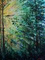 Jungle light 1 - oil painting