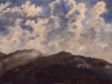 Himalayas- Morning view from Tonglu - oil painting