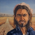 Paul on his way to Tibet - oil painting