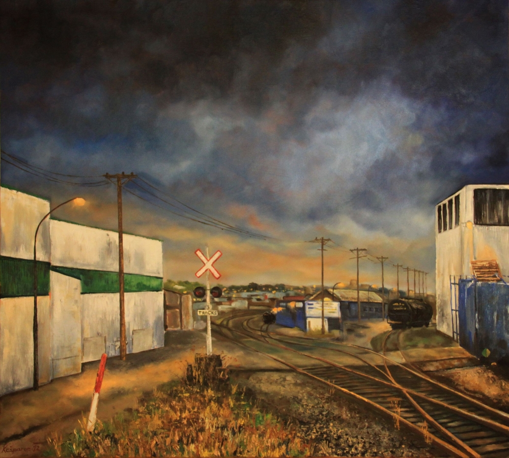 Oil painting - Parker Street warehouses