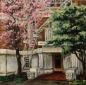 Hampton Court, Vancouver BC - oil painting