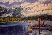 Coal Harbour II - oil painting