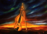 Violin study - paintings