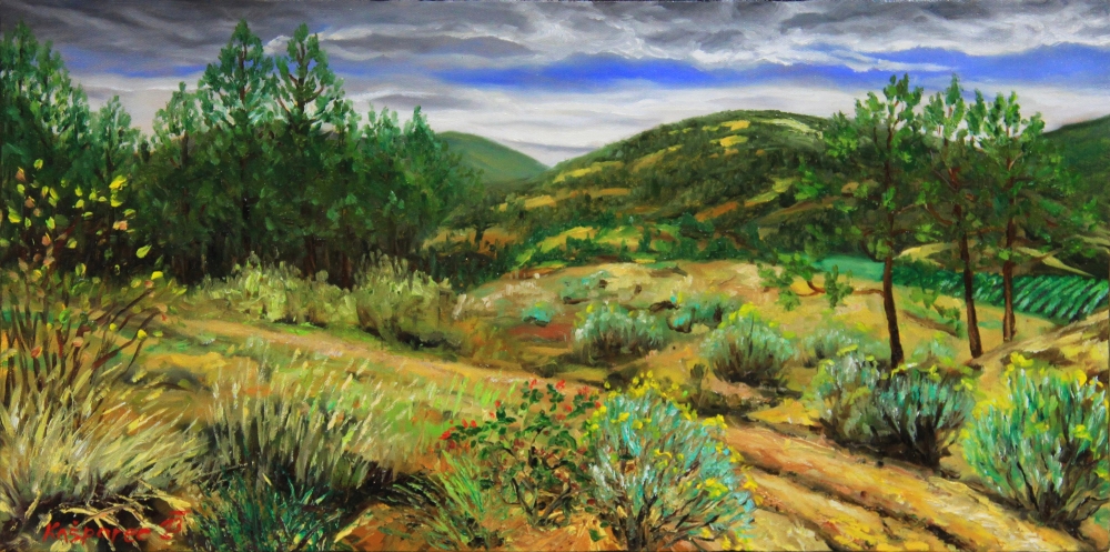 Oil painting - Okanagan pleine-air