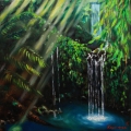 Jungle peacefulness - oil painting