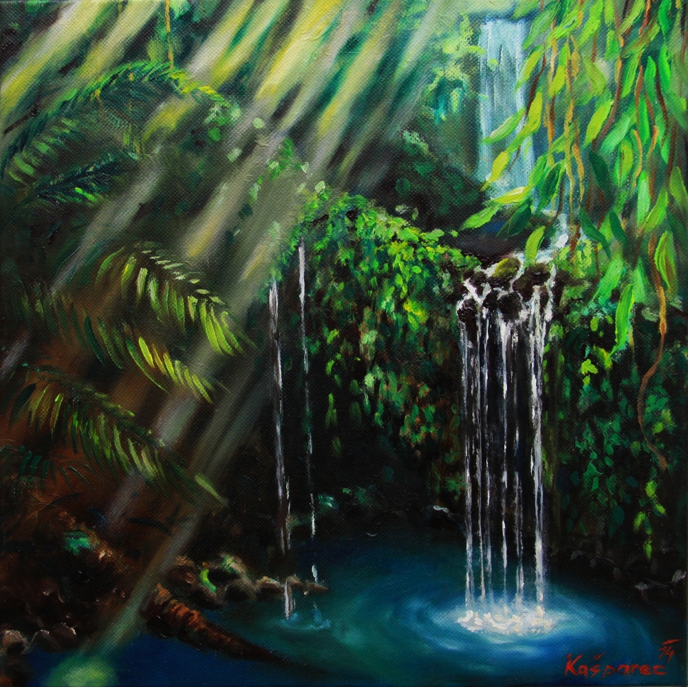 Oil painting - Jungle peacefulness