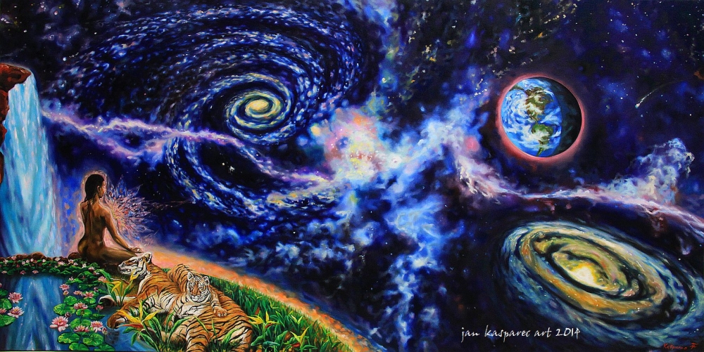Oil painting - Dreaming the New Earth