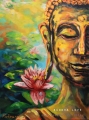 Lotus Buddha - oil painting