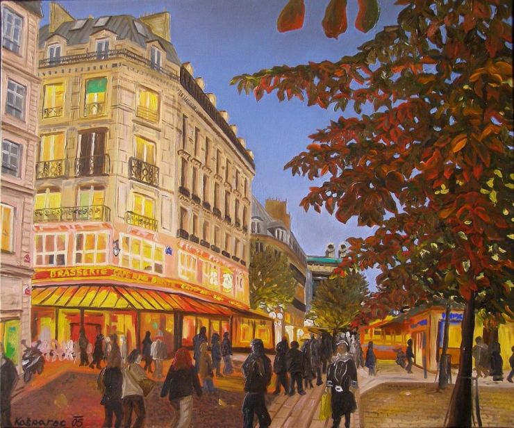 Obraz - Une place a Paris