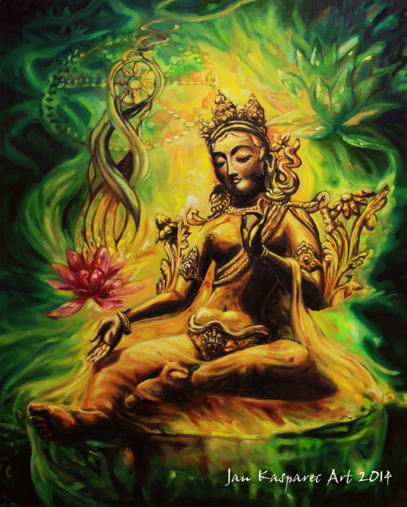 Oil painting - Tara  Buddha