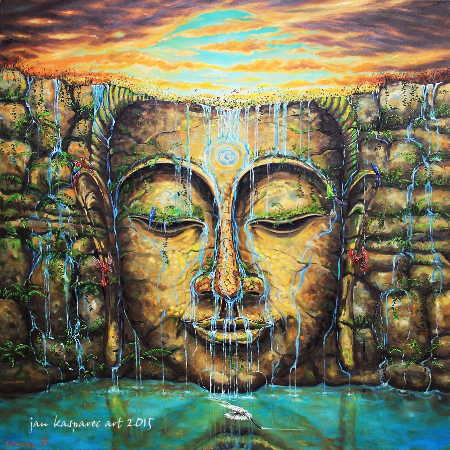 Oil painting - Buddha Flow