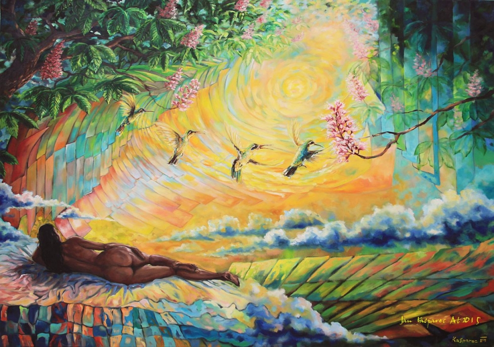Oil painting - Daydreaming