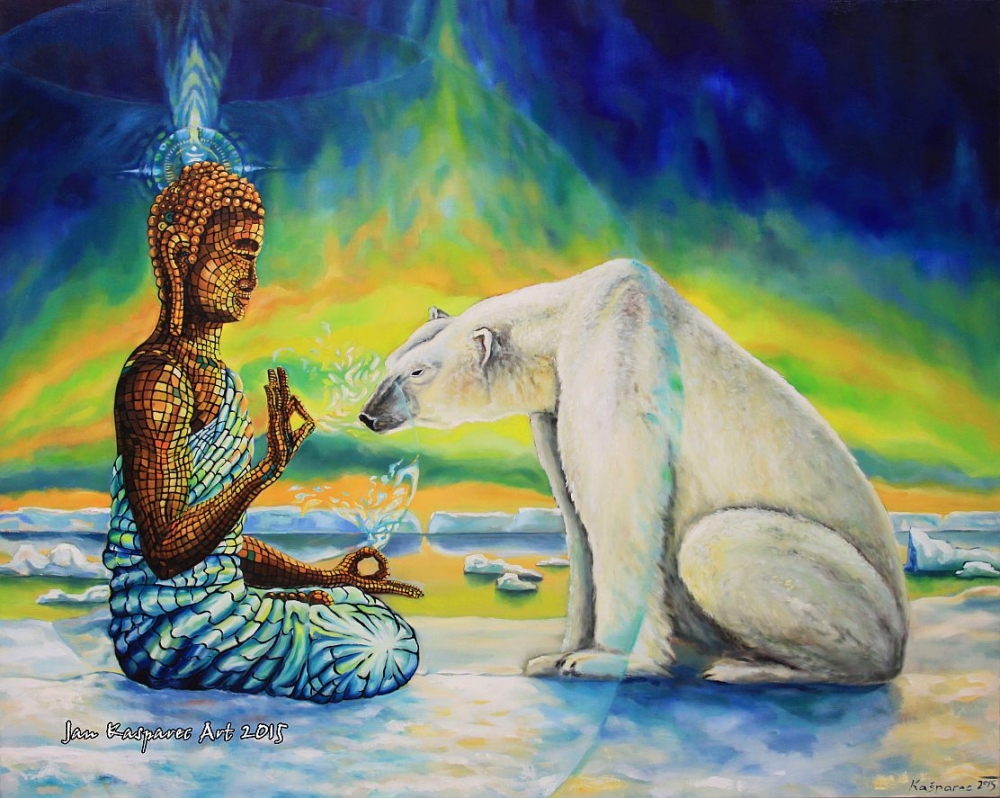 Oil painting - Encounter