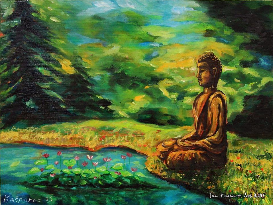 Oil painting - Lotus Meditation