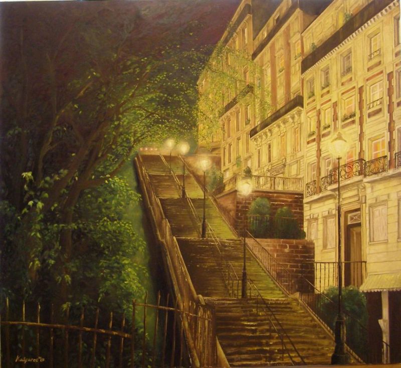 Oil painting - Montmartre