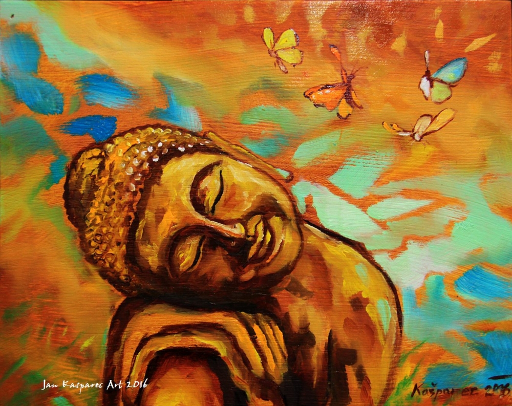 Oil painting - Dreaming Buddha
