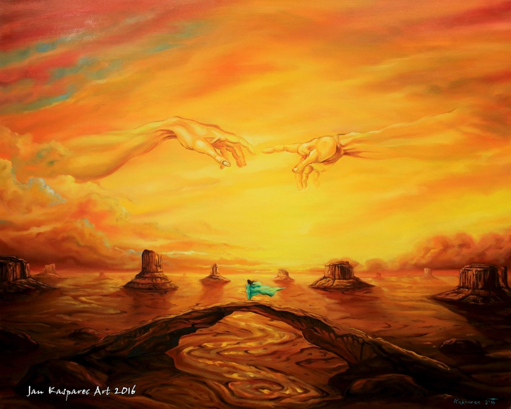 Oil painting - Divine Touch