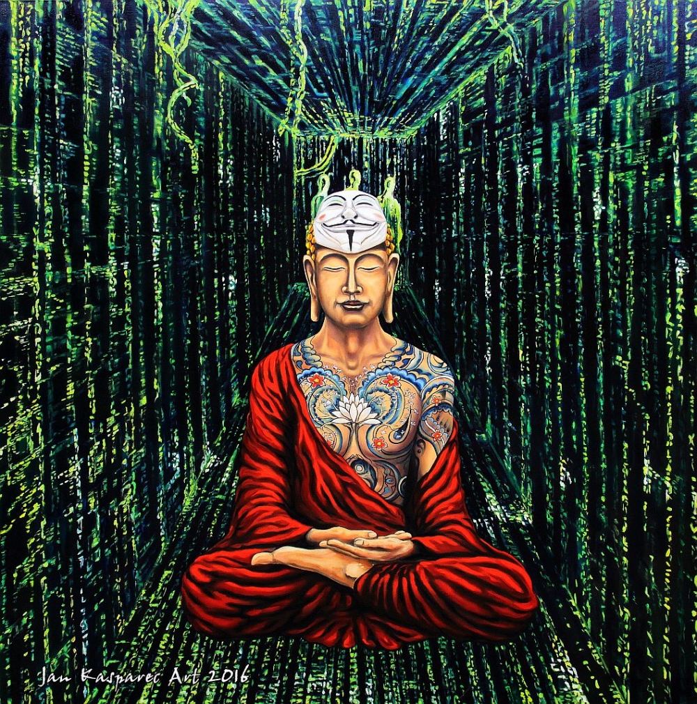 Obraz - Buddha in matrix