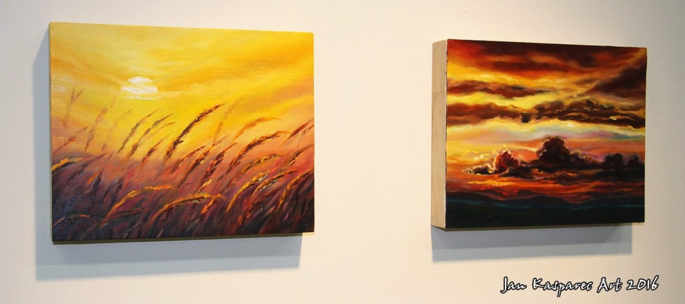 Oil painting - Small studies on wood II