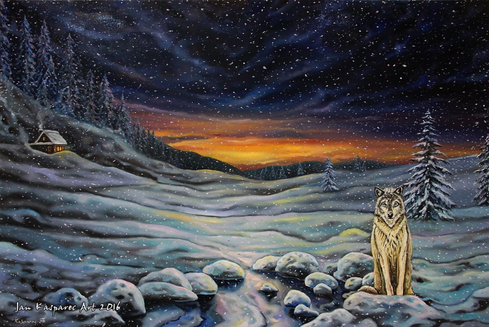 Oil painting - Winter silence