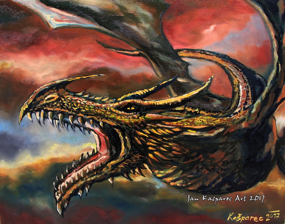 Oil painting - Mr. Dragon