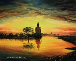 Ang Thong Buddha - oil painting