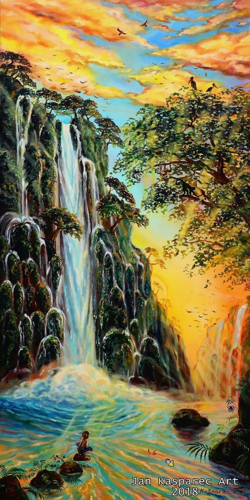 Oil painting - My Other World