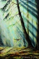 Forest Light - olejomalba, obraz