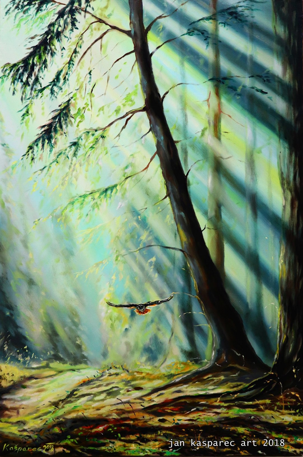 Oil painting - Forest Light