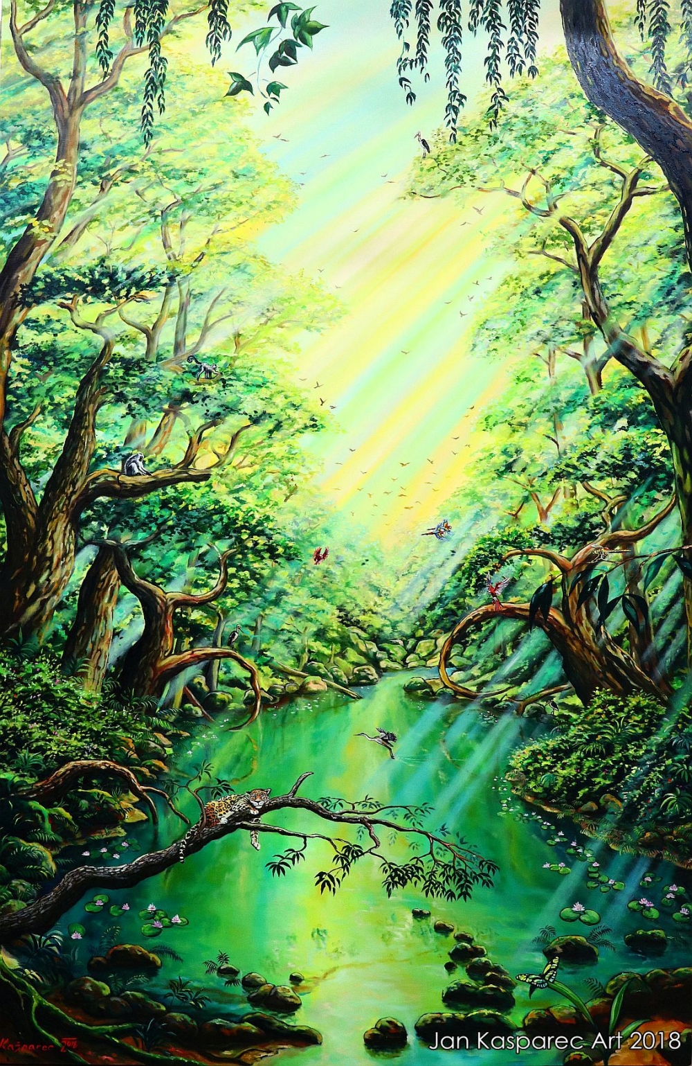 Oil painting - Forest Creek