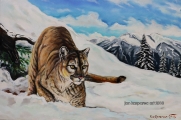 Cougar - oil painting