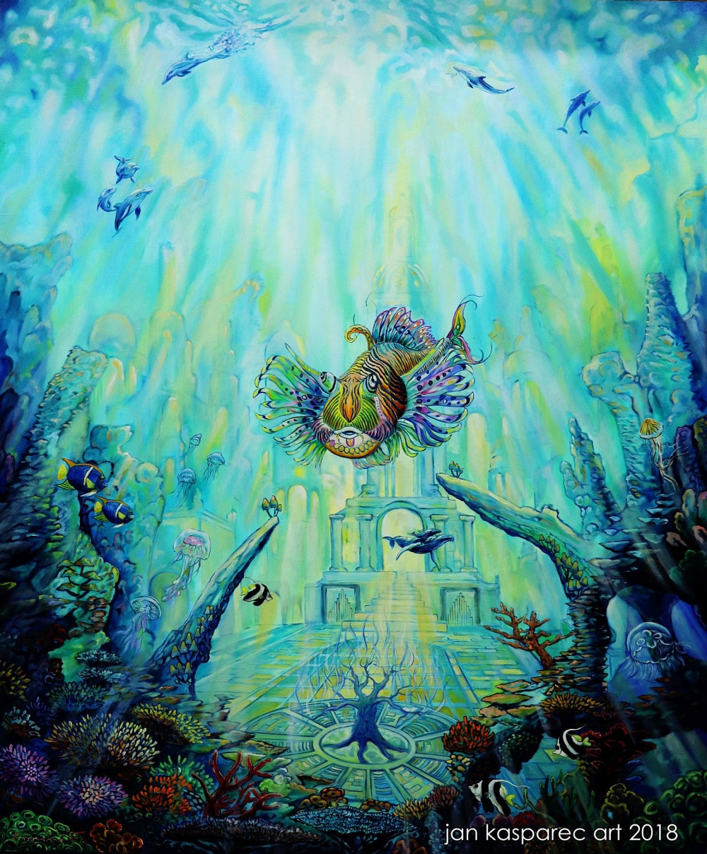 Oil painting - Dreamfish