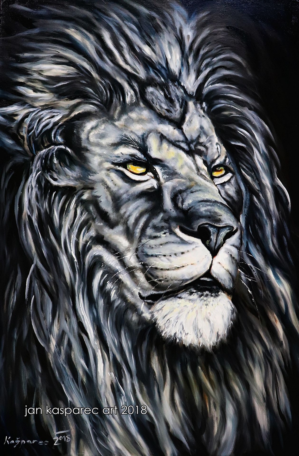 Oil painting - Lion 2