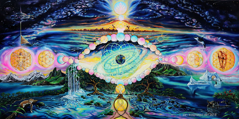 Oil painting - God`s Eye