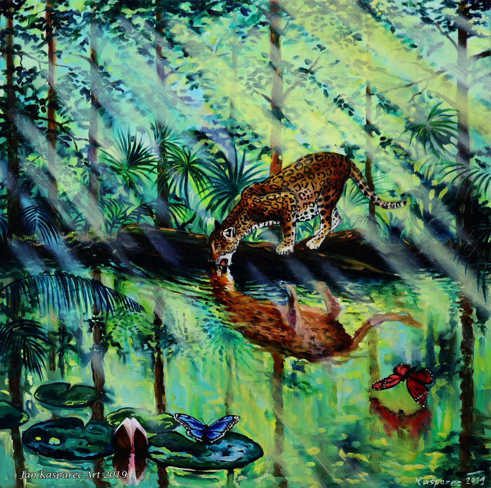 Oil painting - Jungle Harmony