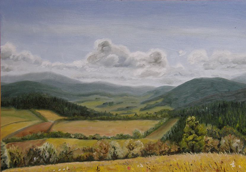 Oil painting - The view from Adam