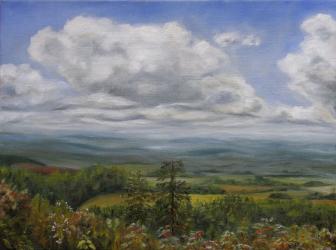 Horizons in Ceske Petrovice 1 - oil painting