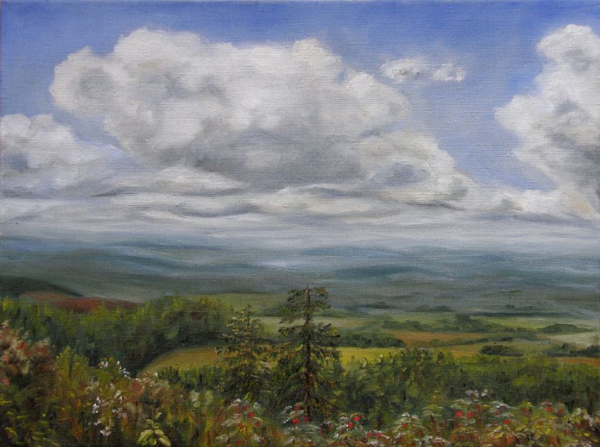 Oil painting - Horizons in Ceske Petrovice 1