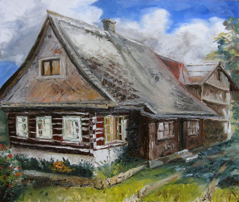 Oil painting - Cottage 1