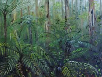 Victoria forest II - oil painting